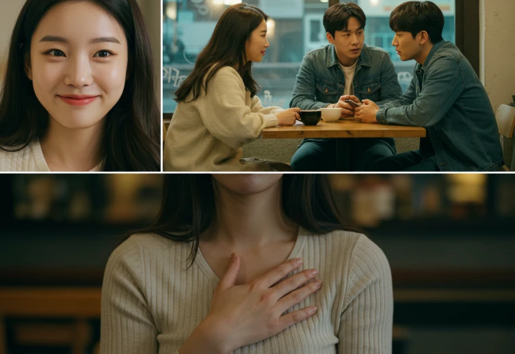 눈맞춤의 의미를 파악하는 세 가지 요소가 담긴 콜라주