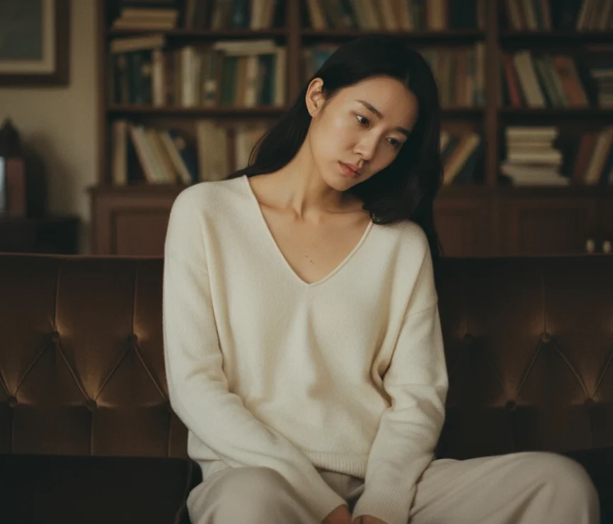 피로감과 무기력증을 느끼는 한국 여성 피로감과 무기력증을 느끼는 한국 여성