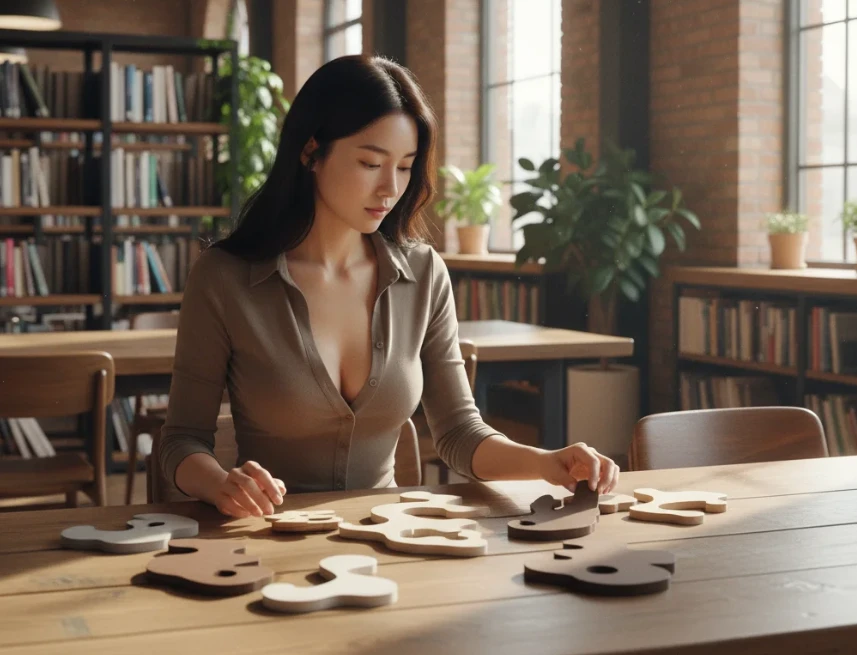 채무액, 소득, 연체 기간, 재산 등 4가지 요소를 고려하여 나에게 유리한 채무 조정 제도를 선택하는 30대 한국 여성