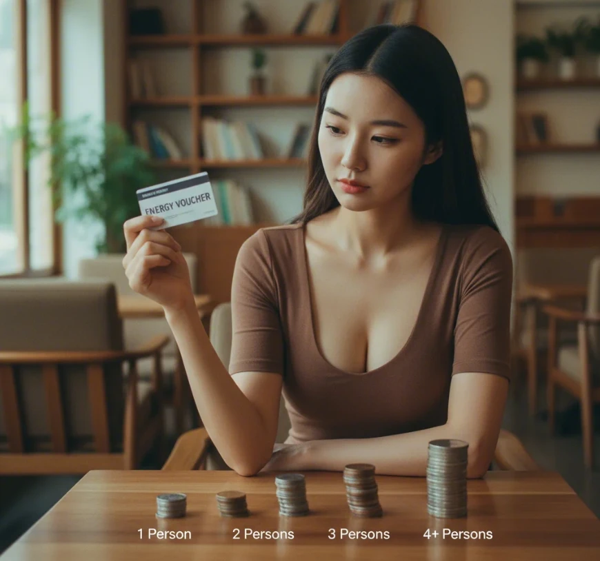 가구원 수별 에너지바우처 지원 금액과 활용 꿀팁을 확인하는 한국 여성 가구원 수별 에너지바우처 지원 금액과 활용 꿀팁을 확인하는 한국 여성