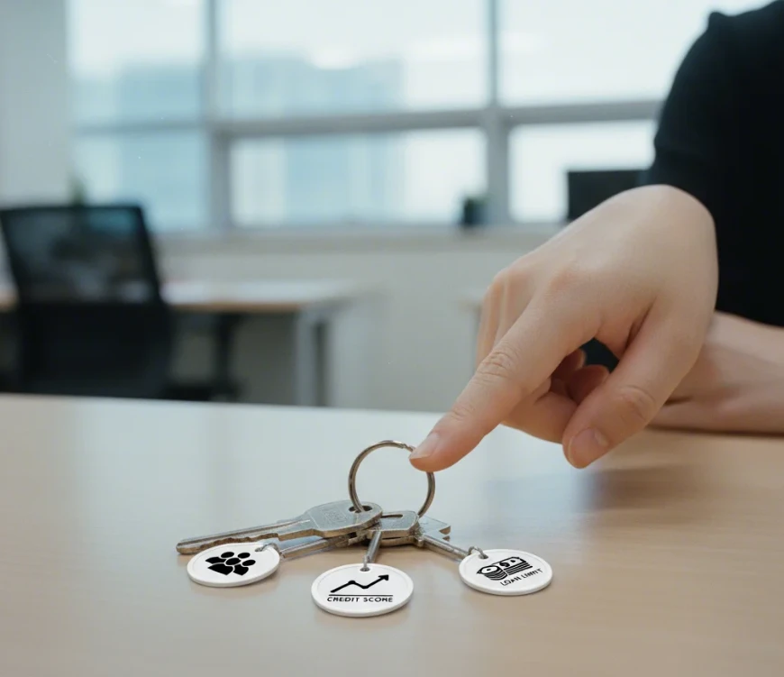 세 가지 핵심 자격 요건을 나타내는 열쇠 묶음 모습