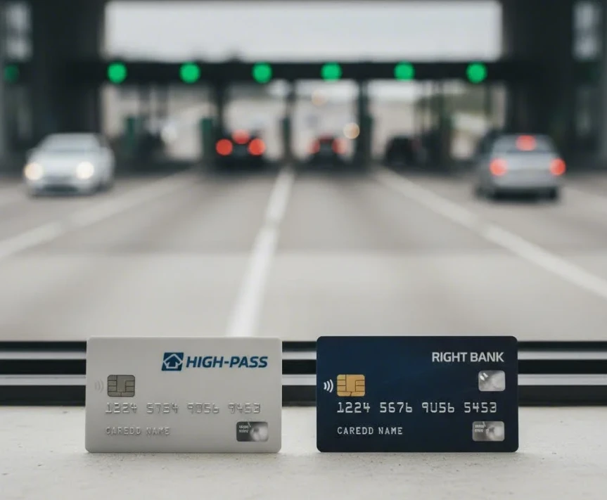 두 가지 유형의 고속도로 통행료 할인 카드