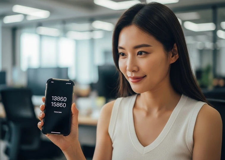 스마트폰으로 2단계 인증 코드를 확인하는 한국 여성의 모습 스마트폰으로 2단계 인증 코드를 확인하는 한국 여성의 모습