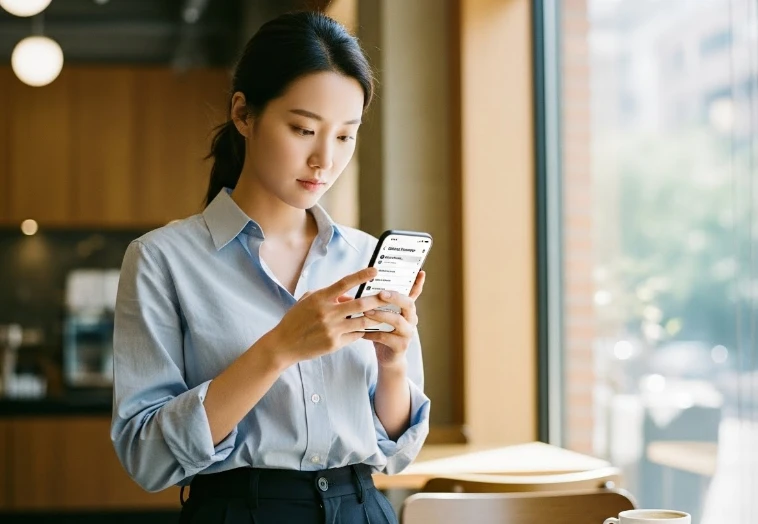 메시지 앱 내 스팸 차단 설정 화면