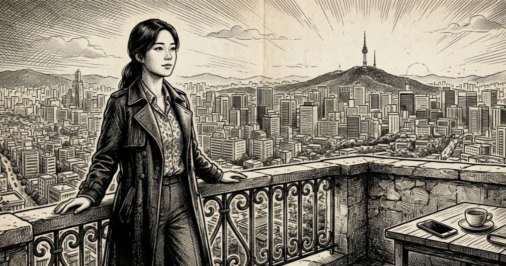 홀로 서서 당당함을 되찾는 여성